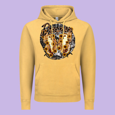 Dreamer Butterfly Vintage Hoodie Designed By Racoondesign