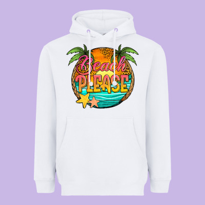Beach Please Heavyweight Hoodie Designed By Jasminsmagicworld