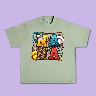 Baseball And Softball Nana Urban Heavy Tee Designed By Lillyallendesigns