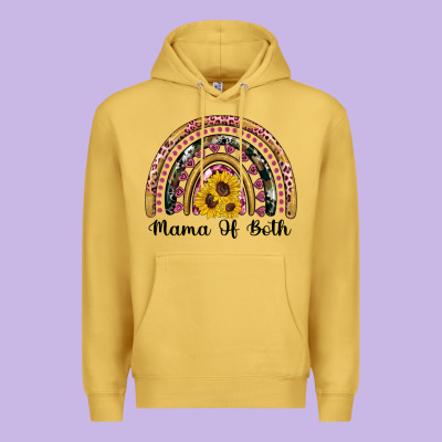 Mama Of Both Rainbow Premium Hoodie Designed By Artiststas