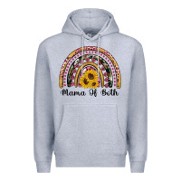 Heather Grey mama of both rainbow Premium Hoodie - Artiststas