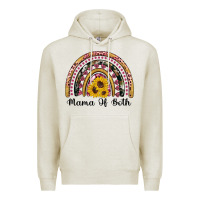 Oatmeal Heather mama of both rainbow Premium Hoodie - Artiststas