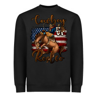 Black cowboy up rodeo bucking bronco Heavyweight Sweatshirt - Jasminsmagicworld