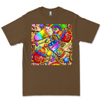 Cacao lgbtq pride coffee cups with leopard seamless pattern bbs Premium Tee - BundleAndBundleShop