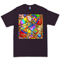 Plum lgbtq pride coffee cups with leopard seamless pattern bbs Premium Tee - BundleAndBundleShop