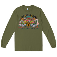 Army Green mind your own motherhood Long Sleeve Tee - SublimationCraftShop