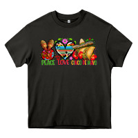 Asphalt Peace love cinco de mayo Heavy Core Tee - FaDigitalArtStudio