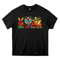 Black Peace love cinco de mayo Heavy Core Tee - FaDigitalArtStudio