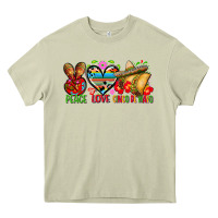 Mossy Peace love cinco de mayo Heavy Core Tee - FaDigitalArtStudio