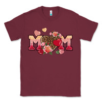 Burgundy Valentine's Day mom Classic Tee - FaDigitalArtStudio