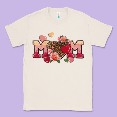Valentine's Day Mom Classic Tee Designed By Fadigitalartstudio