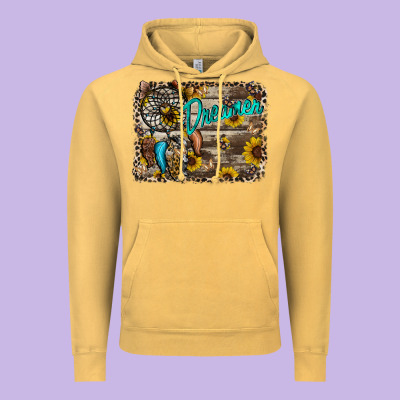 Dreamer Vintage Hoodie Designed By Racoondesign