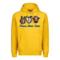 Lemon Peace Love Cows Premium Hoodie - Jasminsmagicworld