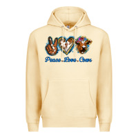 Pina Colada Peace Love Cows Premium Hoodie - Jasminsmagicworld