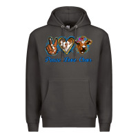 Smoke Peace Love Cows Premium Hoodie - Jasminsmagicworld