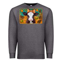 Charcoal Heather autumn baby cow Premium Sweatshirt - Jasminsmagicworld