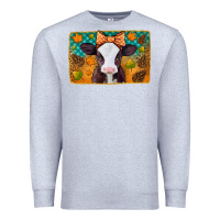 Heather Grey autumn baby cow Premium Sweatshirt - Jasminsmagicworld