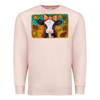 Pale Pink autumn baby cow Premium Sweatshirt - Jasminsmagicworld
