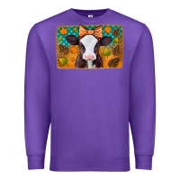 Purple autumn baby cow Premium Sweatshirt - Jasminsmagicworld