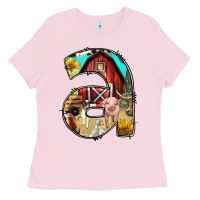 Bubblegum Pink farm life alphabet lowercase letters a Ladies Tee - BundleAndBundleShop