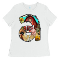 White farm life alphabet lowercase letters a Ladies Tee - BundleAndBundleShop