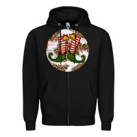 Black Elf Shoes Christmas Zipper Hoodie - RanaPortraitStore