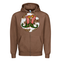 Chestnut Elf Shoes Christmas Zipper Hoodie - RanaPortraitStore
