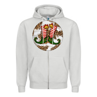 Dove Grey Elf Shoes Christmas Zipper Hoodie - RanaPortraitStore