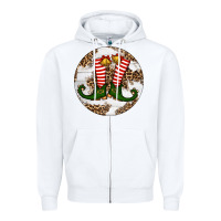 White Elf Shoes Christmas Zipper Hoodie - RanaPortraitStore