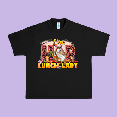 One Hip Lunch Lady Easter Day Urban Heavy Tee Designed By Lillyallendesigns