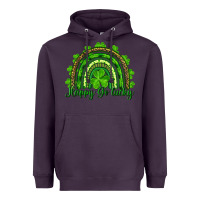 Plum st. patrick's day happy go lucky Heavyweight Hoodie - RanaPortraitStore