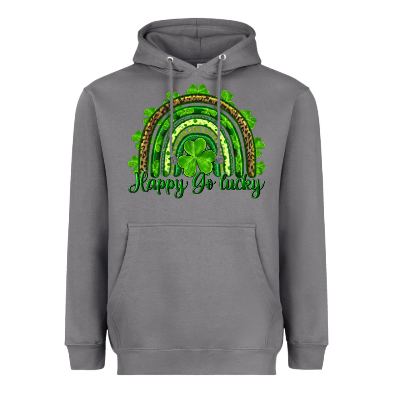 St. Patrick's Day Happy Go Lucky Heavyweight Hoodie by RanaPortraitStore | Teevron