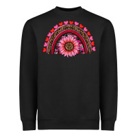 Black valentine's day sunflower rainbow Heavyweight Sweatshirt - RanaPortraitStore