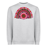 Valentine's Day Sunflower Rainbow Heavyweight Sweatshirt | Teevron