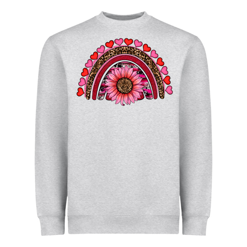 Valentine's Day Sunflower Rainbow Heavyweight Sweatshirt by RanaPortraitStore | Teevron