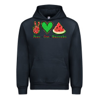Navy Peace Love Watermelon Urban Hoodie - Jasminsmagicworld