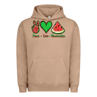 Pigment Burro Peace Love Watermelon Urban Hoodie - Jasminsmagicworld