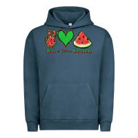 Pigment Midnight Navy Peace Love Watermelon Urban Hoodie - Jasminsmagicworld