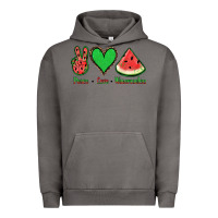Pigment Tornado Peace Love Watermelon Urban Hoodie - Jasminsmagicworld