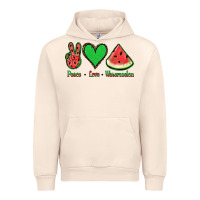 Sandshell Peace Love Watermelon Urban Hoodie - Jasminsmagicworld