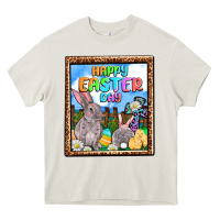 Cream Happy Easter Day Heavy Core Tee - OliviaCreatesArt