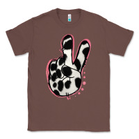 Chestnut Black White Dalmatian Peace Sign Classic Tee - Jasminsmagicworld