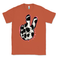 Copper Black White Dalmatian Peace Sign Classic Tee - Jasminsmagicworld