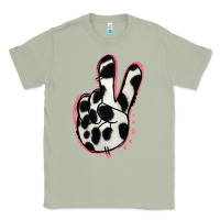 Matcha Black White Dalmatian Peace Sign Classic Tee - Jasminsmagicworld