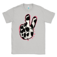 Moon Dust Black White Dalmatian Peace Sign Classic Tee - Jasminsmagicworld