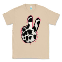 Mushroom Black White Dalmatian Peace Sign Classic Tee - Jasminsmagicworld