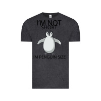Vintage Black I'm Not Short I'm Penguin Size Vintage Tee - Bettercallsaul