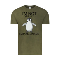 Vintage Olive I'm Not Short I'm Penguin Size Vintage Tee - Bettercallsaul
