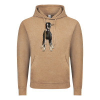 Vintage Coffee Hand Drawn Baby Alpine Goat Vintage Hoodie - LillyAllenDesigns