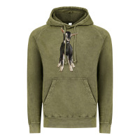Vintage Olive Hand Drawn Baby Alpine Goat Vintage Hoodie - LillyAllenDesigns
